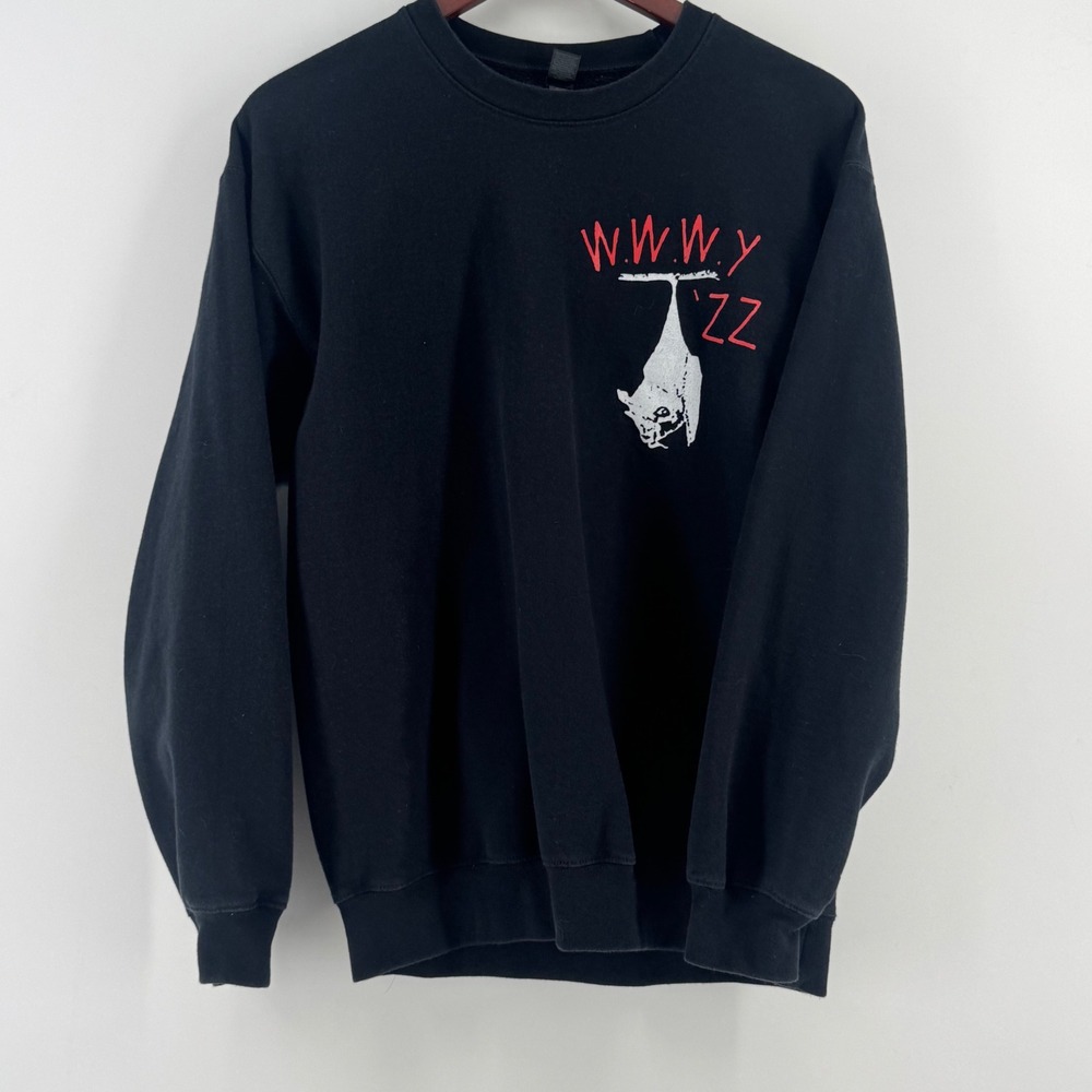 When We Were Young 2022 Festival Sweatshirt Black Bat Graphic Emo Pop Punk Sz M